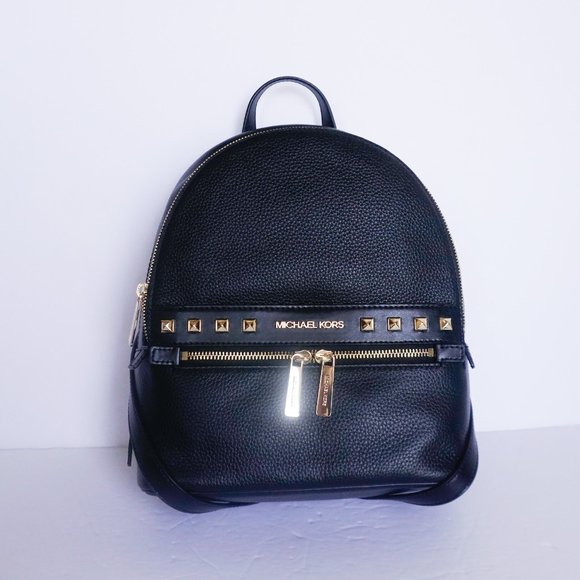 Michael Kors Bags Michael Kors Kenly M Backpack Leather Black Studs